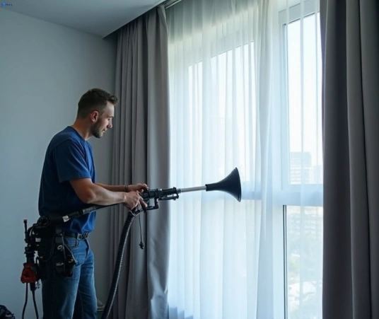 Professional curtain steam cleaning process equipment Matty Curtain Cleaning armadale-vic